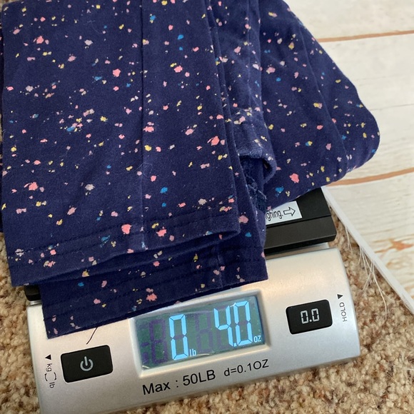 Old Navy Girls Navy Blue Rainbow Splatter Paint Print Basic Leggings - Picture 5 of 5